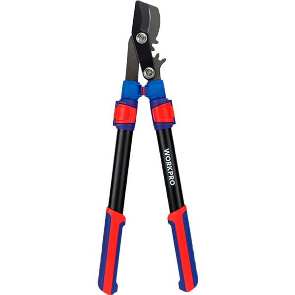 Tijeras poda dos manos bypass, extensible, ahorro esfuerzo, capacidad máxima corte ø44 mm, 62,5-92,5 cm